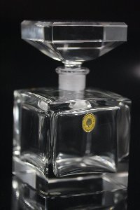 Parfümflakon Nr. 1102 Kristallglas handgeschliffen, Kristallglas GmbH Oberursel, Design: Franz Burkert