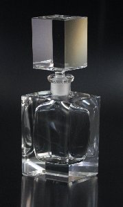 Parfümflakon Nr. 1210 Kristallglas handgeschliffen, Design: Franz Burkert