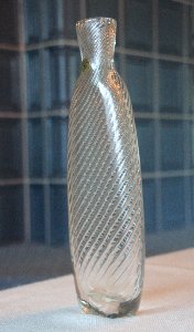 Vase mit Hohlschnürltechnik der Hessen-Glaswerke