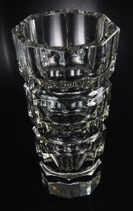 Vase Bleikristall, handgeschliffen