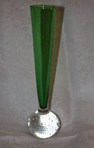 Vase mit Luftblaseneinschlüssen der Hessenglas GmbH