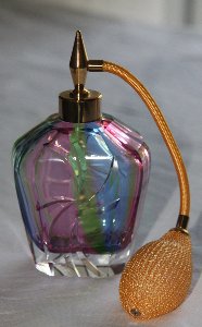 Parfümzerstäuber mit Regenbogenüberfang, Crystal Schander Comp.