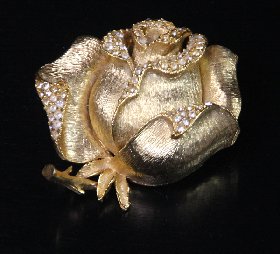 vergoldete Rosenbrosche der Grtlerei Franz Stumpe, Oberursel