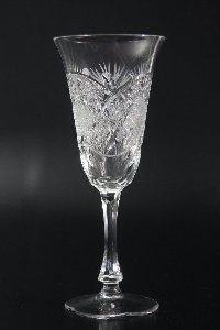 Sektglas mit Pariser Schliff, Kristallglas GmbH, Oberursel; Design: Franz Burkert