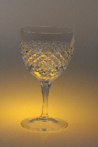 Weinglas handgeschliffen der Kristallglas GmbH Oberursel