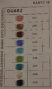Sonderfarbkarte "Quarz"