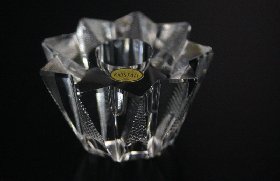 Kerzenstaender Kristallglas handgeschliffen der Hessenglas GmbH Stierstadt
