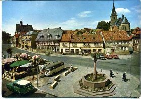 Postkarte Marktplatz Oberursel 50er Jahre