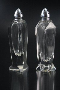 Streuer Kristallglas handgeschliffen der Kristallglas GmbH Oberursel, Design: Franz Burkert