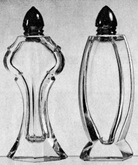 Streuerpaar der Kristallglas GmbH Oberursel, Design: Franz Burkert