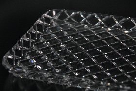 Detail Bleikristallplatte handgeschliffen