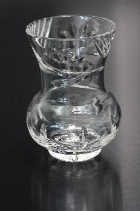 kleine Vase handgeschliffen, Kristallglas GmbH Oberursel