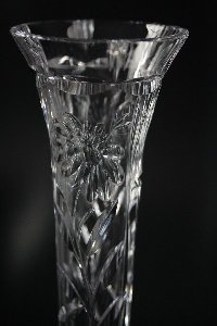 Detail Vase handgeschliffen der Kristallglas GmbH Oberursel, von Rudolf Seibt und Franz Burkert