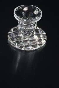 Kerzenhalter Kristallglas handgeschliffen, Kristallglas GmbH, Oberursel, Design: Franz Burkert