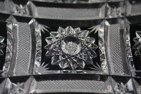 Detail Bleikristallplatte, Kristallglas GmbH Oberursel, Design: Franz Burkert